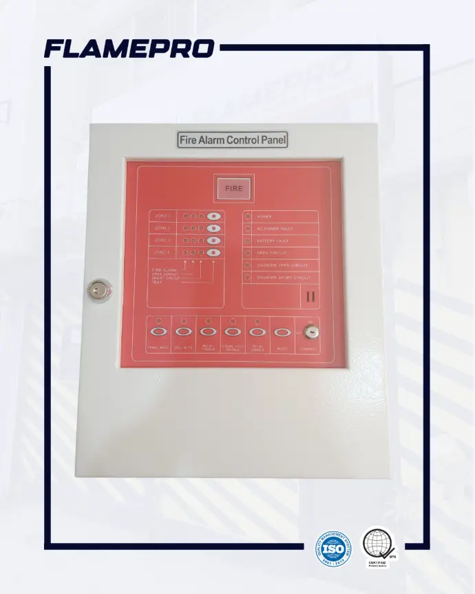 Fire Alarm Control Panel 4 Zone 