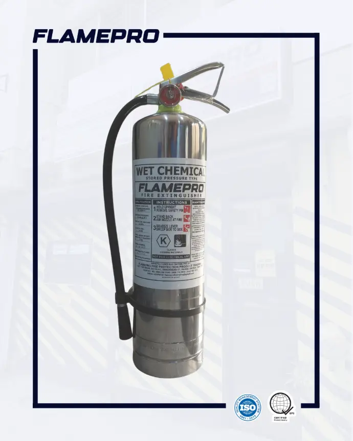 Class k Silver Fire Extinguisher 5kg