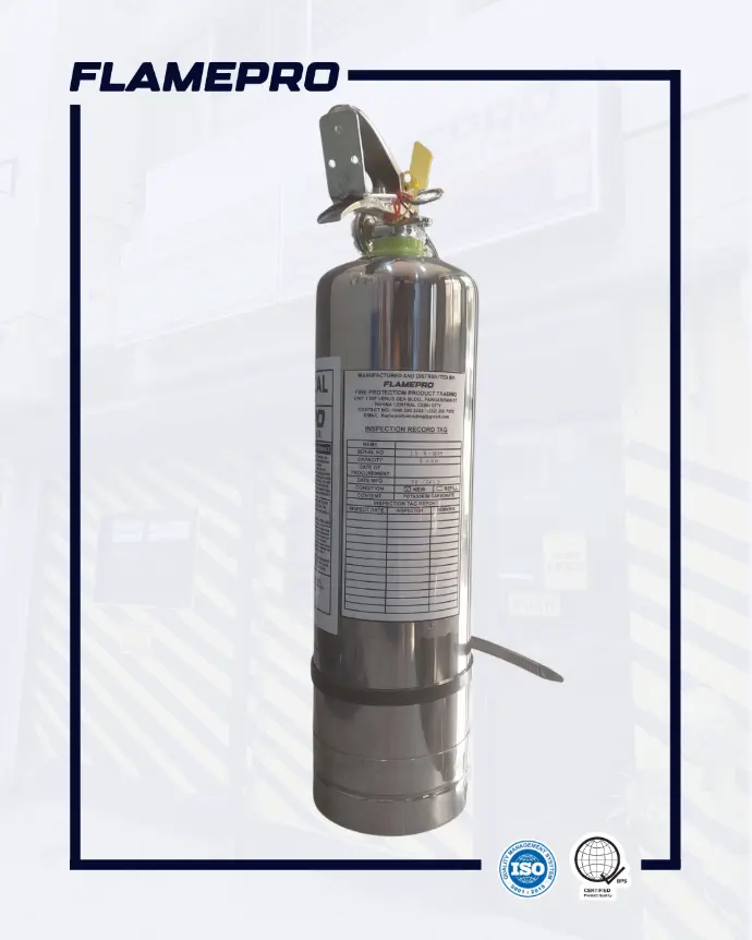 Class K Silver Fire Extinguisher 5kg 